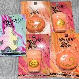 Holler and glow bath bomb lot fizzer